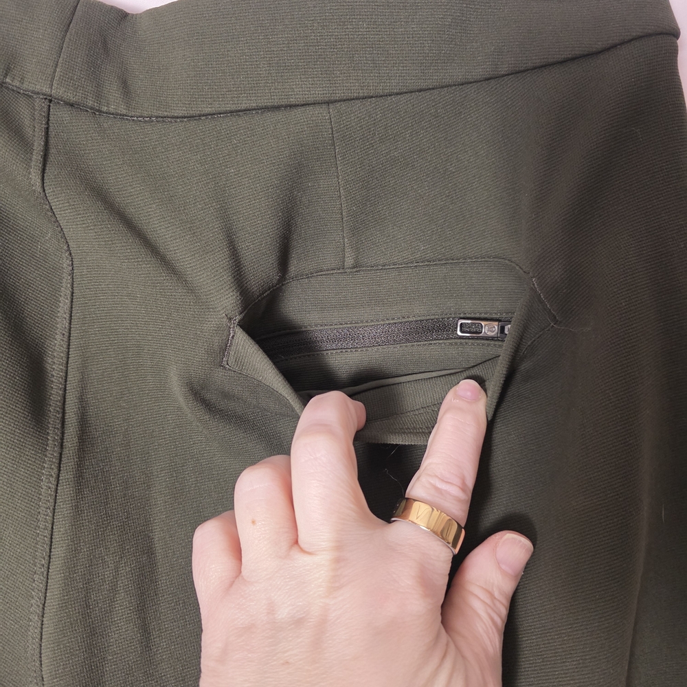 Lululemon ABC Slim Pant 30x32 Olive Green Warpstreme Stretch Tapered Tech Pants - Picture 4 of 9